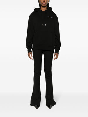 JACQUEMUS Organic Cotton Hoodie in Chic Black for Women - SS24 Collection