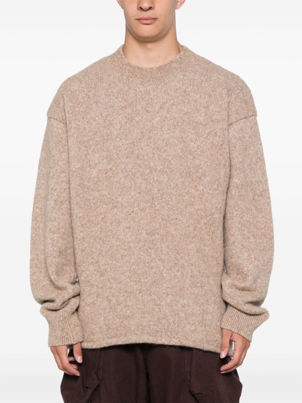 JACQUEMUS Alpaca Wool Blend Crew Neck Jumper