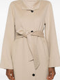 KARL LAGERFELD Long Camel Jacket with Buttons for Women - FW24