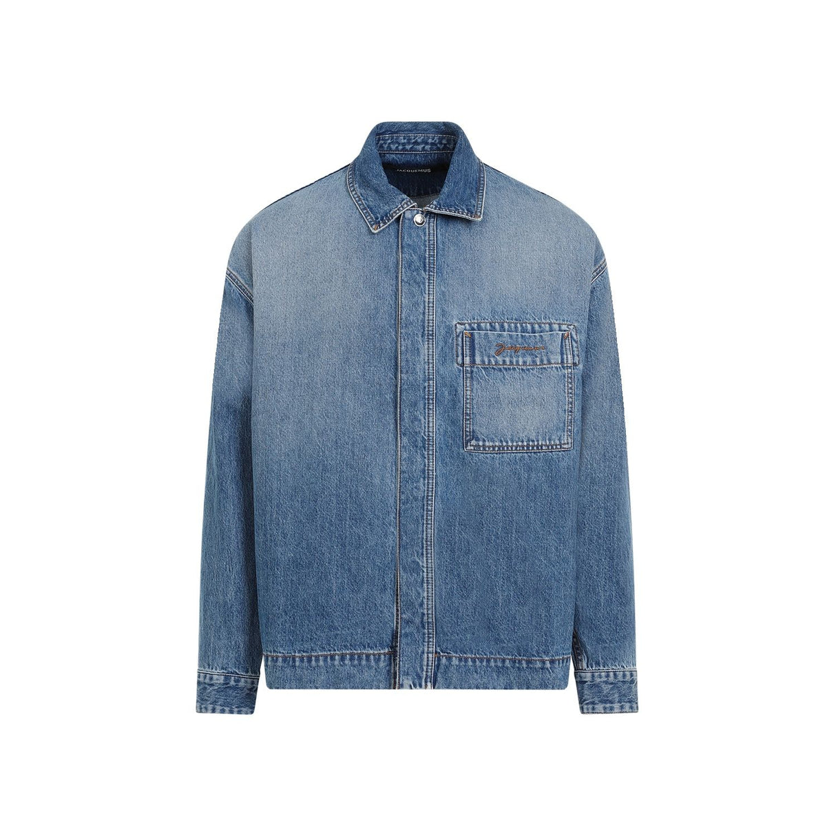 JACQUEMUS Classic Denim Button-Down Shirt