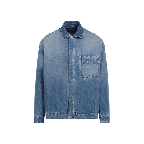 JACQUEMUS Classic Denim Button-Down Shirt