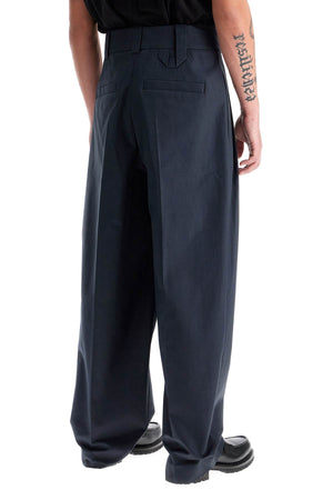 JACQUEMUS Double Pleated Wide Leg Pants - Size 48