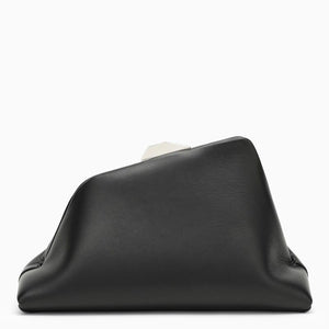 THE ATTICO Sleek and Chic: Black Leather Clutch for Women