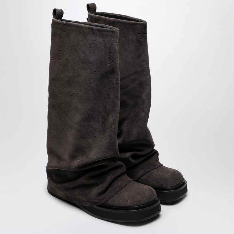 Giày Boots Chiến Binh Màu Xám Đô Thị