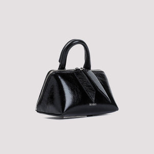 THE ATTICO Luxurious Mini Leather Handbag W18cm x H10cm x D10cm