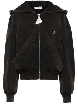 THE ATTICO Oversized Zip Sweatshirt - Women’s Fashion Staple