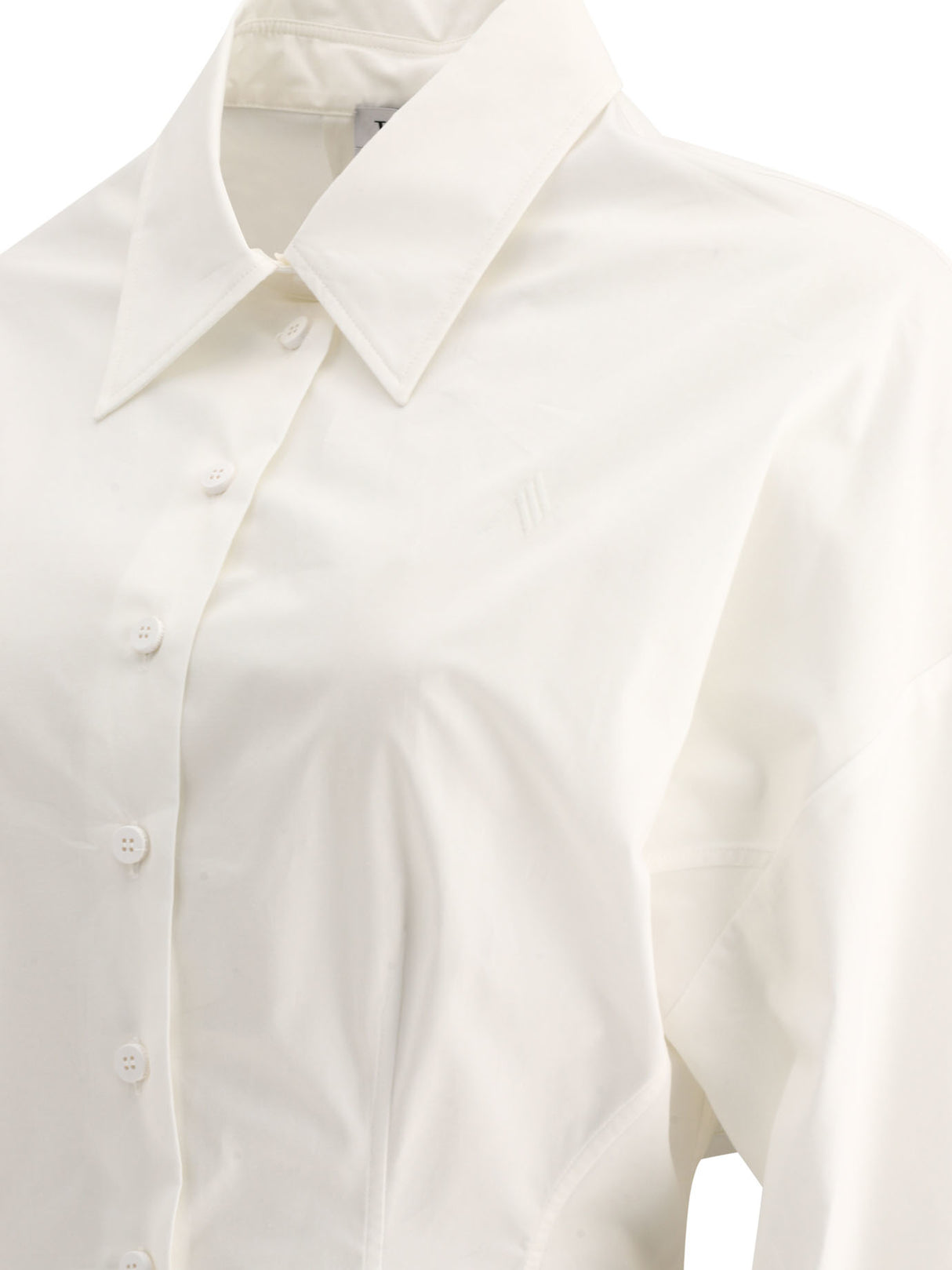 THE ATTICO Asymmetric Cotton Shirt