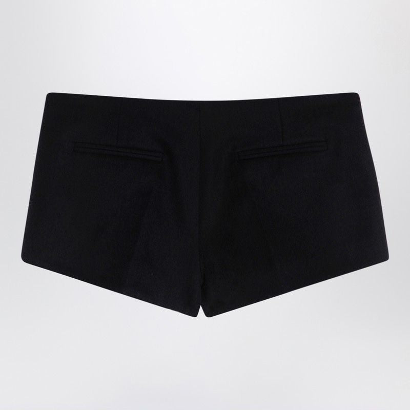 THE ATTICO Elegant Black Wool Shorts