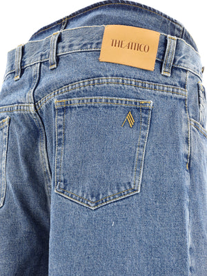 THE ATTICO Jeans ống rộng cạp cao