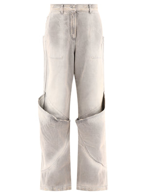 THE ATTICO 24FW Women's Grey Denim Jeans