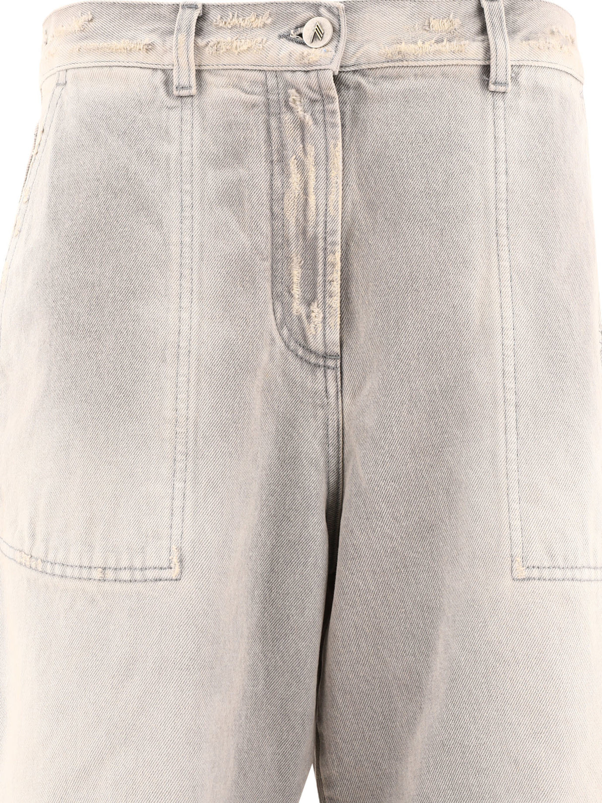 THE ATTICO 24FW Women's Grey Denim Jeans