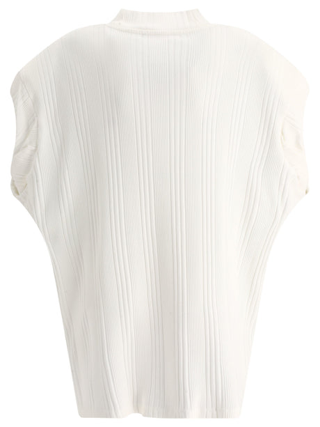 THE ATTICO White Tunic Top for Women - Stylish and Trendy