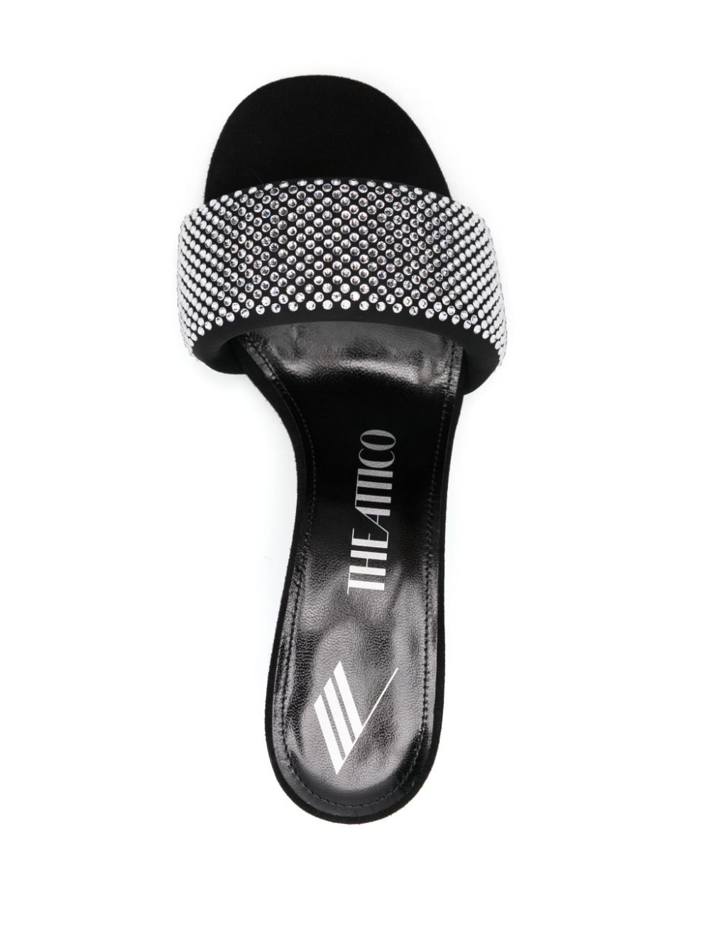 Sandal Đính Đá Lấp Lánh Lúc Nửa Đêm với Gót 60mm