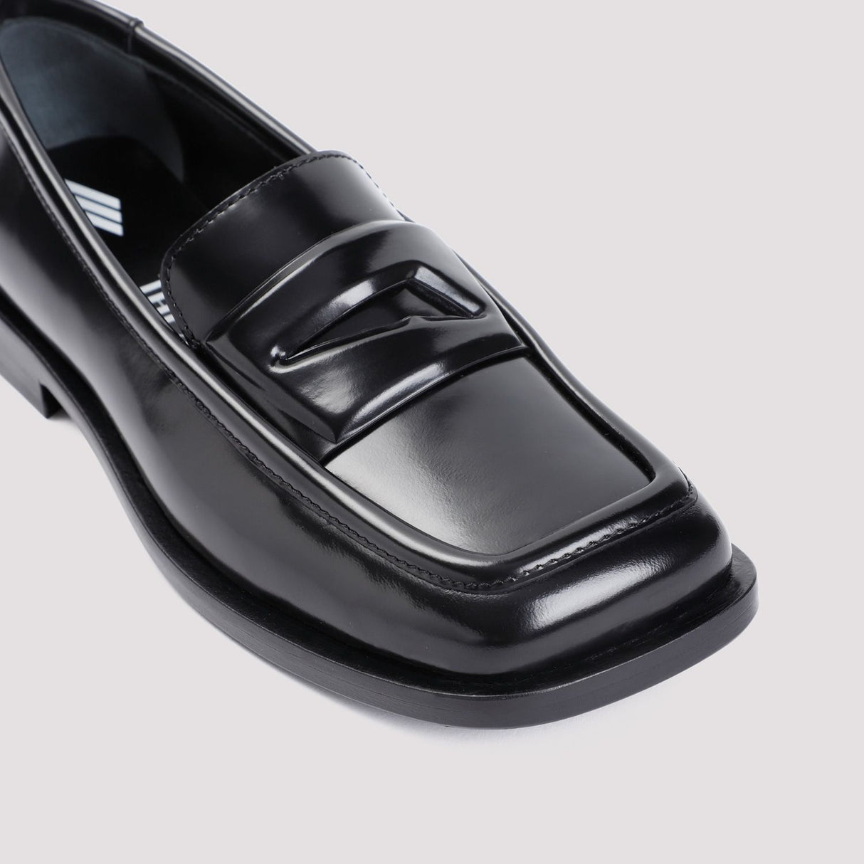 Giày Loafer Da Đen Sành Điệu Cao 1 Inch