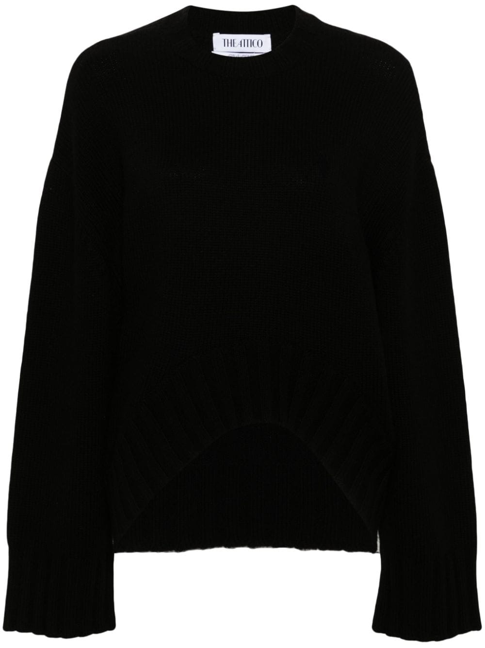 THE ATTICO Luxurious Wool-Cashmere Crewneck Sweater