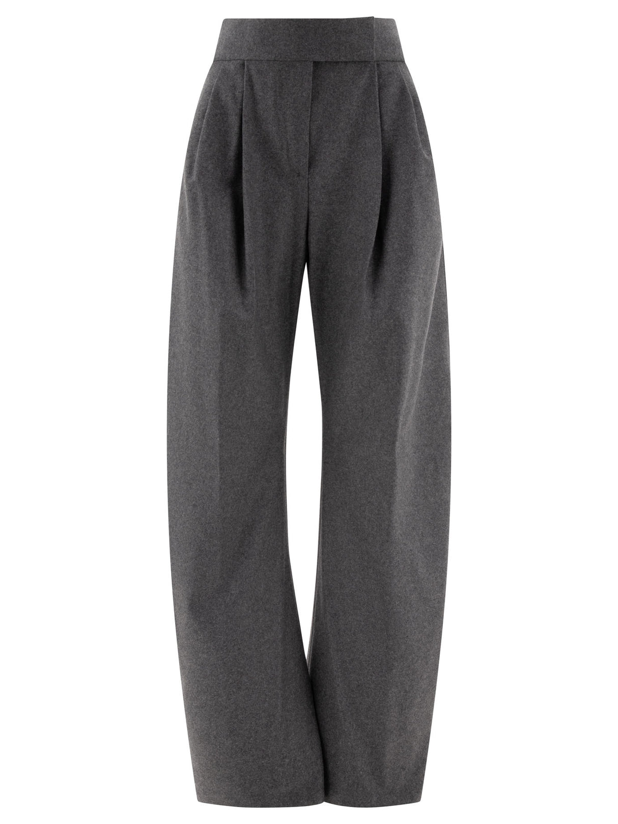 THE ATTICO High-Waist Wool Blend Gary Trousers