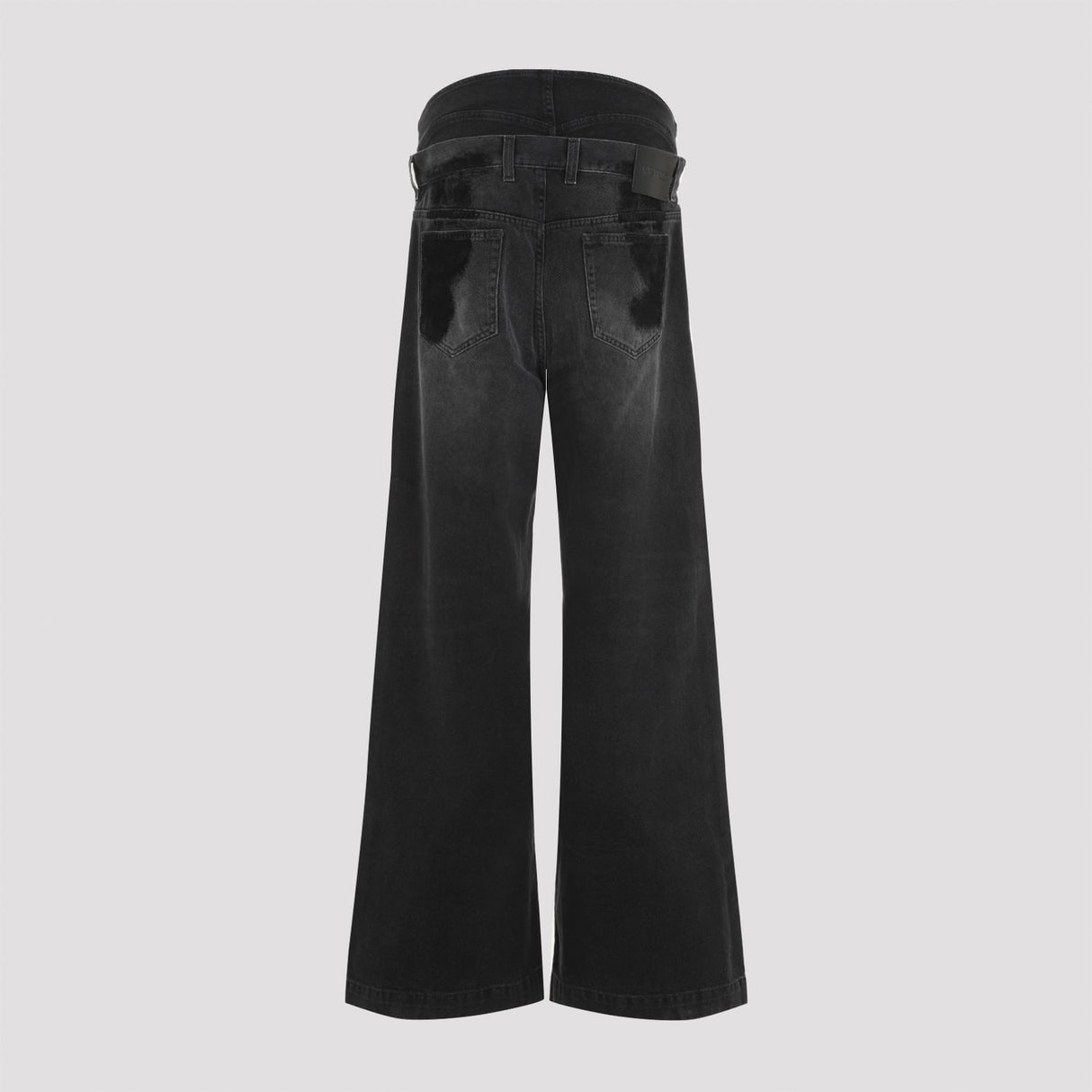 THE ATTICO Elegant Cotton Black Jeans