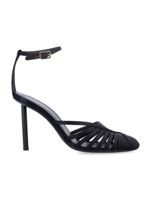 FERRAGAMO Elegant Stiletto Sandals with Ankle Strap - 9.5 cm Heel