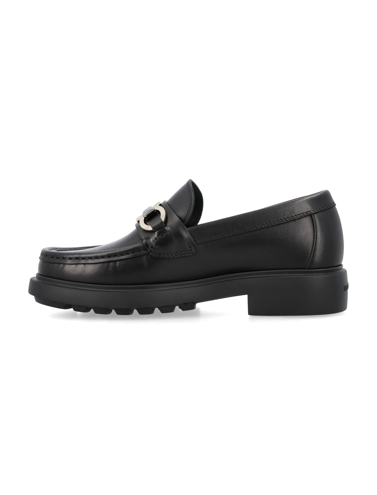 FERRAGAMO Elegant Douglas Loafers with Iconic Embellishment