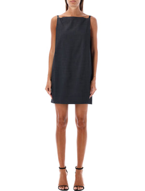 PHILOSOPHY DI LORENZO SERAFINI Elegant Mini Dress with Belt Detail - Size 40