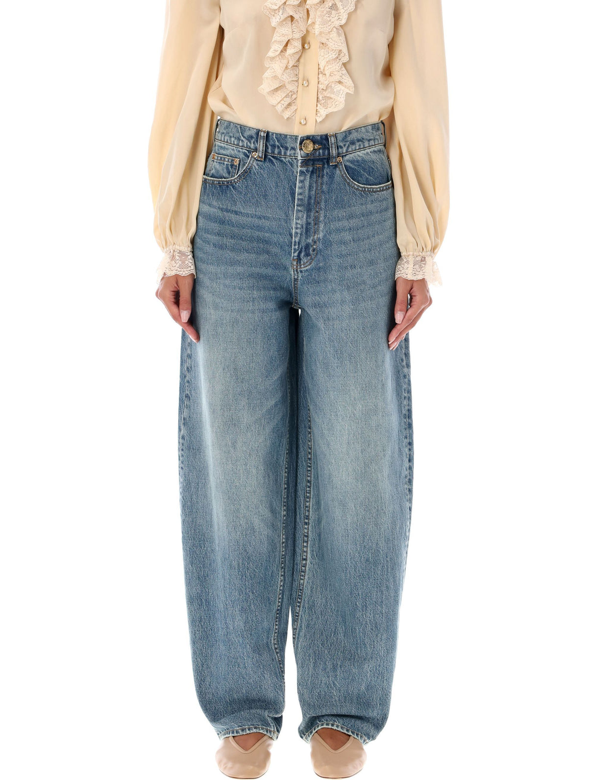 ZIMMERMANN Barrel Denim Pants for Women