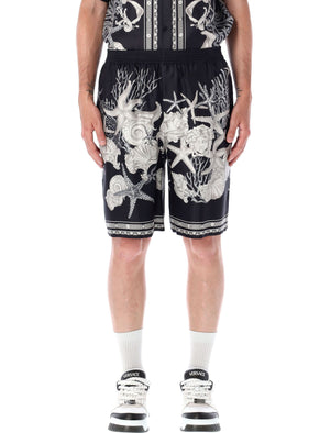 VERSACE Holiday Print Bermuda Shorts