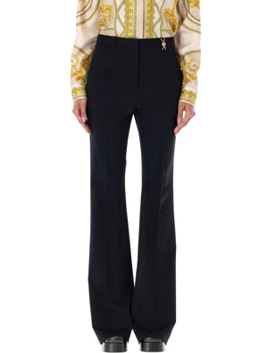 VERSACE High-Waist Flared Tailored Pants