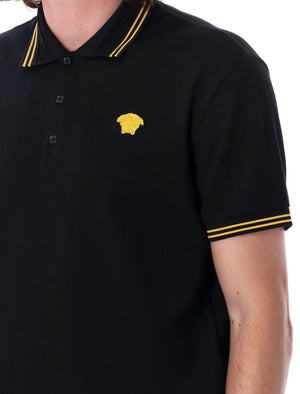 VERSACE Medusa Emblem Cotton Polo