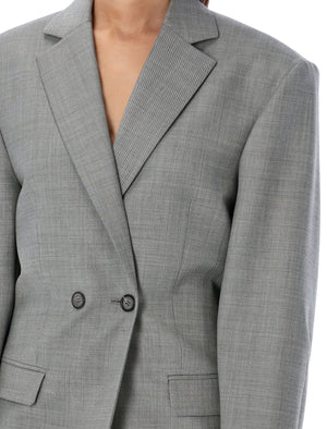 MAGDA BUTRYM Elegant Oversized Grey Blazer