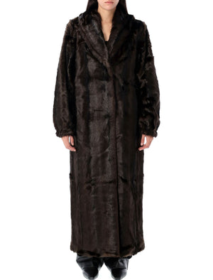 THE GARMENT Long Vegan Fur Jacket - Size 8