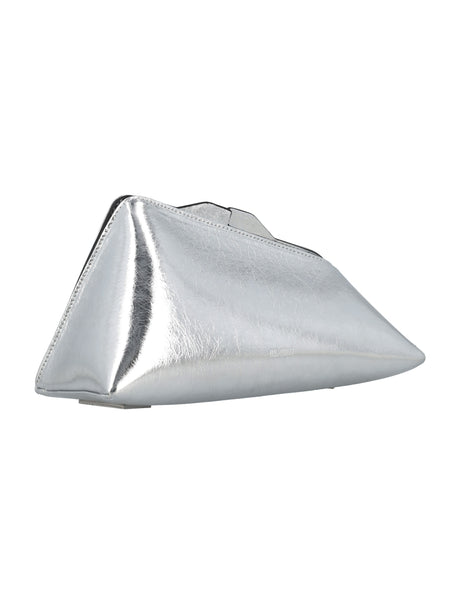 THE ATTICO Evening Elegance Silver Mini Clutch - 16x29x12 cm