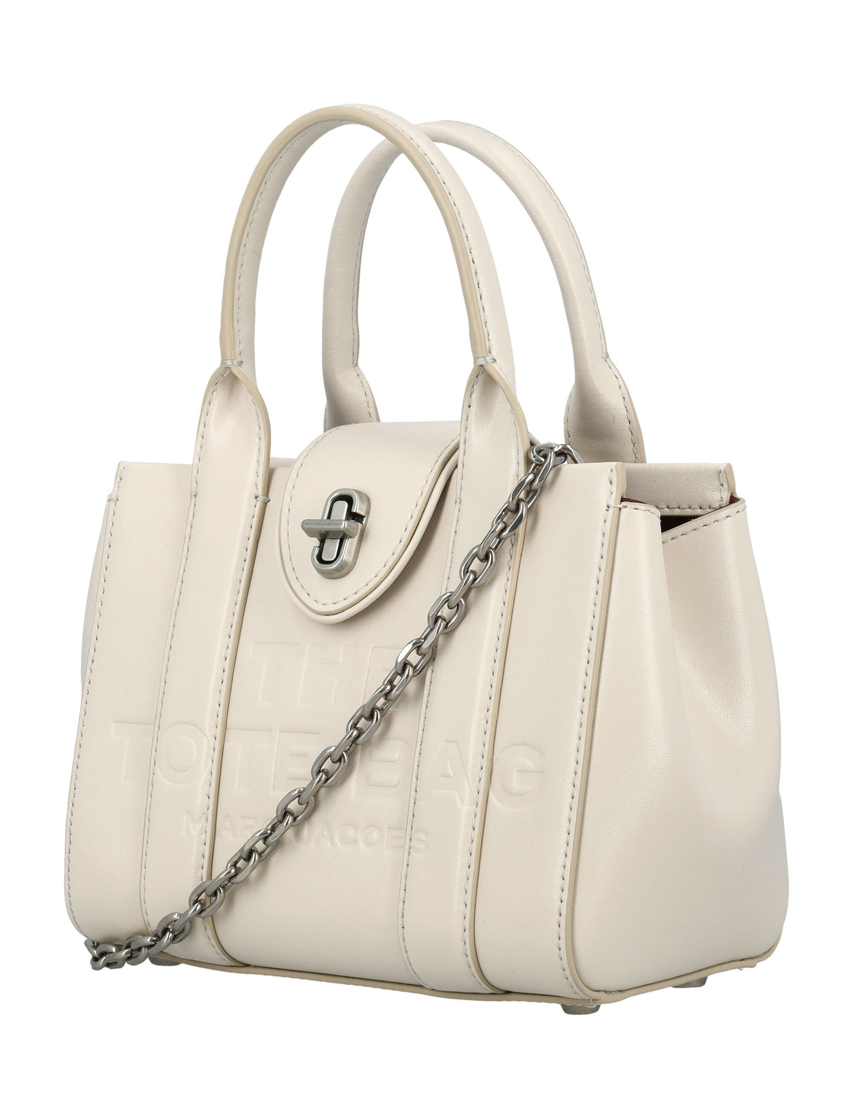 MARC JACOBS Elegant Mini Tote with Turn Lock - 14x18x11cm