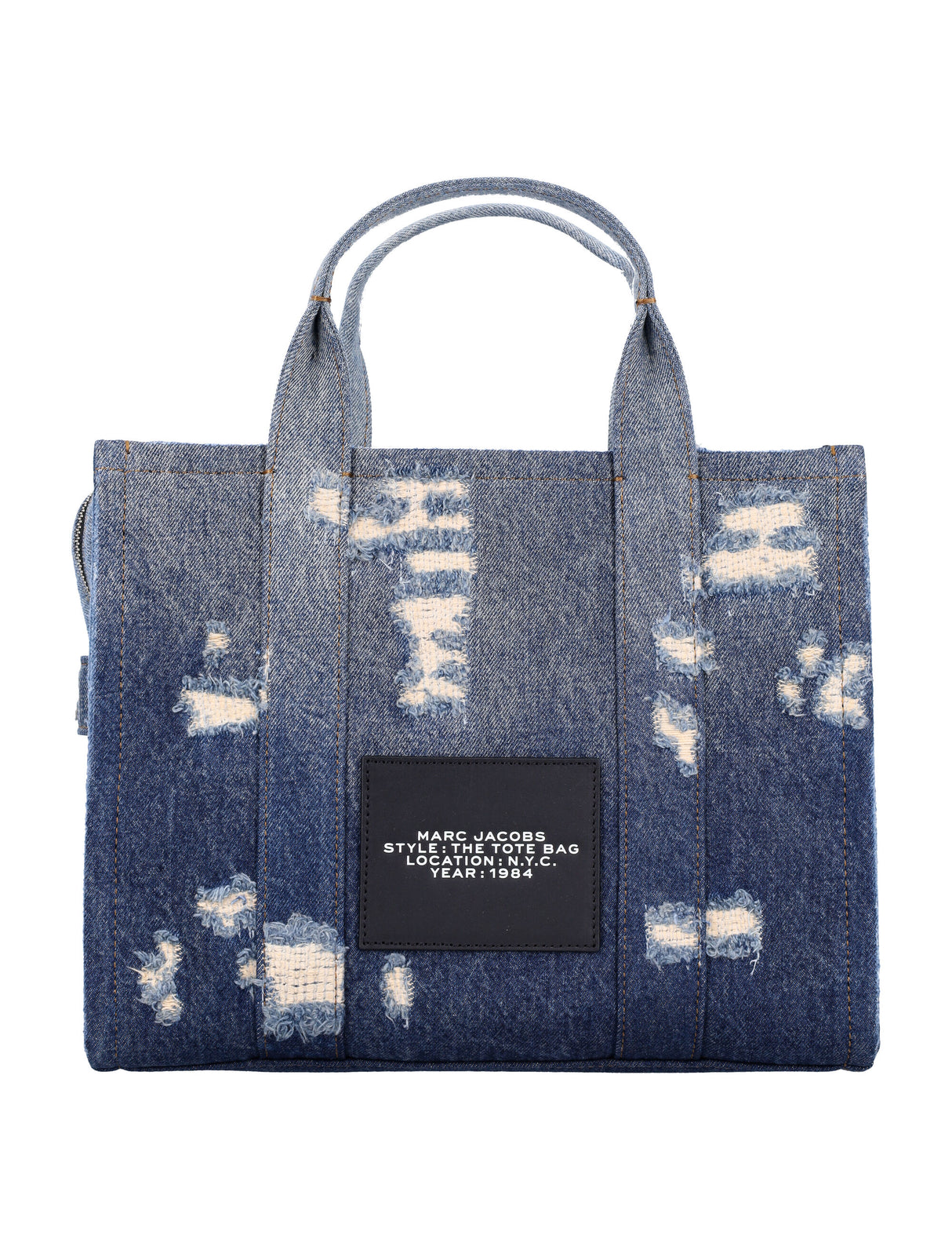 MARC JACOBS THE RIP AND REPAIR DENIM MEDIUM Tote Handbag Handbag