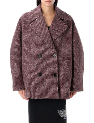 MSGM Oversized Double Breasted Peacoat - Women's Size 40