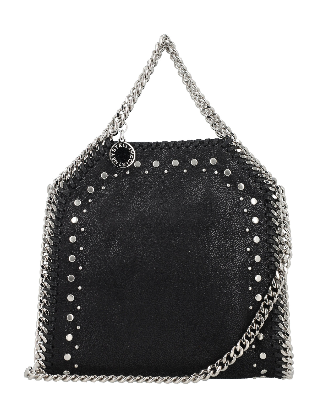 STELLA MCCARTNEY Mini Falabella Studs Tote with Chain Detail