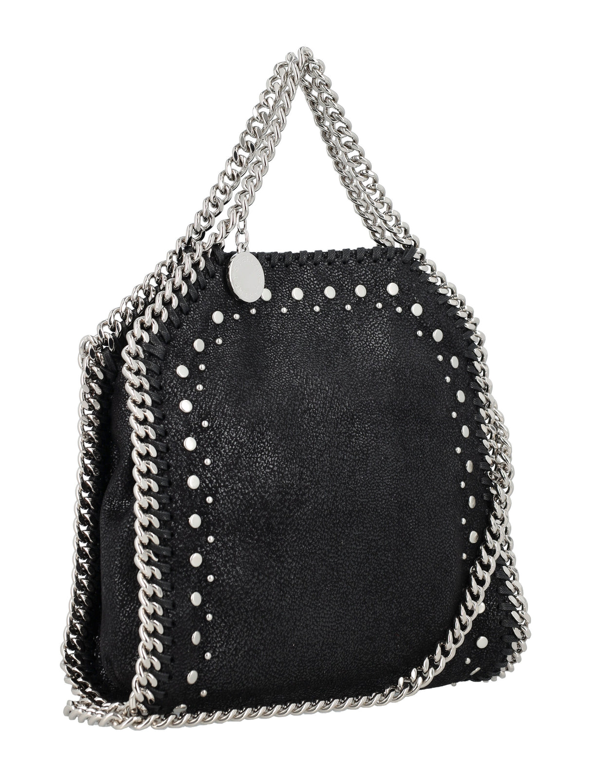 STELLA MCCARTNEY Mini Falabella Studs Tote with Chain Detail