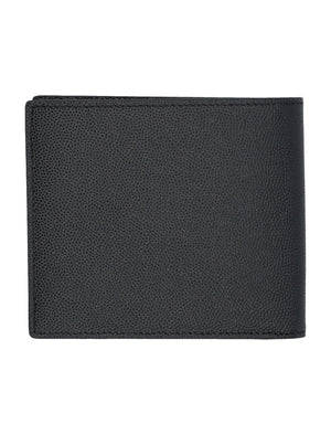 SAINT LAURENT Elegant Black Leather East/West Wallet - 11.5cm x 10cm