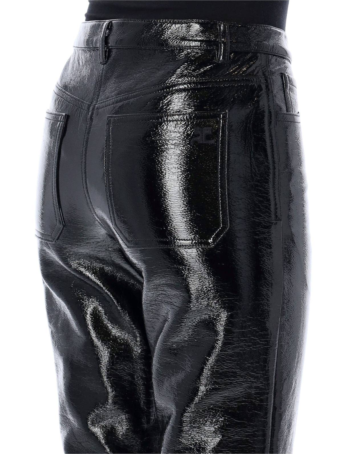 COURREGÈS Reversed Vinyl Pants for Women - Fall/Winter 2024