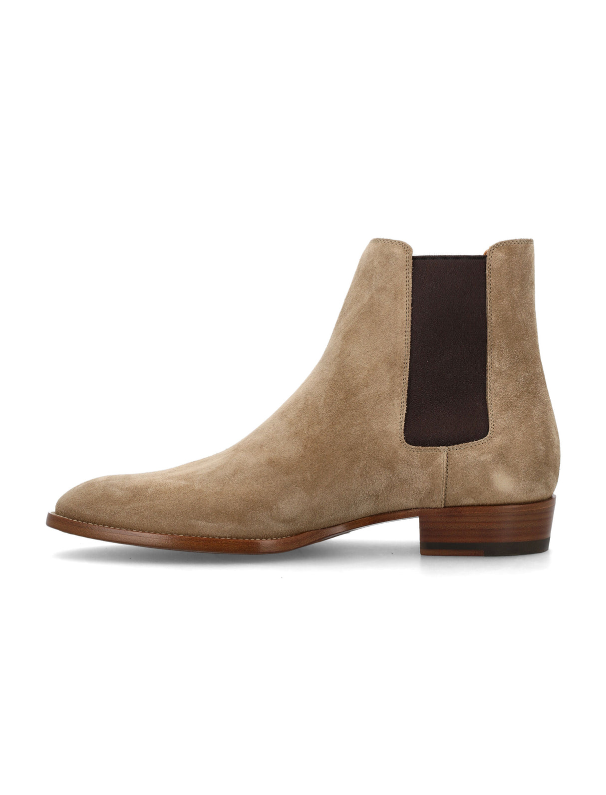 SAINT LAURENT Elegant Wyatt 30 Suede Chelsea Boots