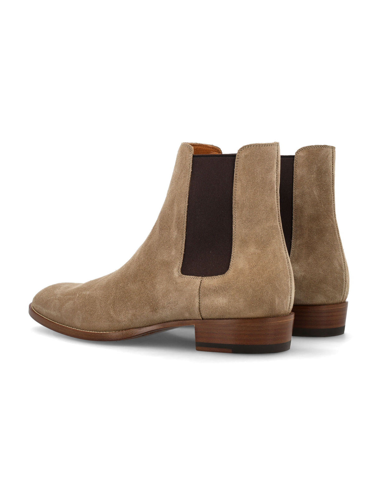 SAINT LAURENT Elegant Wyatt 30 Suede Chelsea Boots