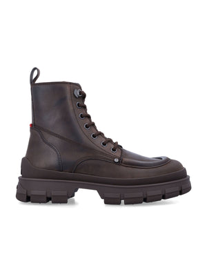 MONCLER Hevea City Leather Boots for Men