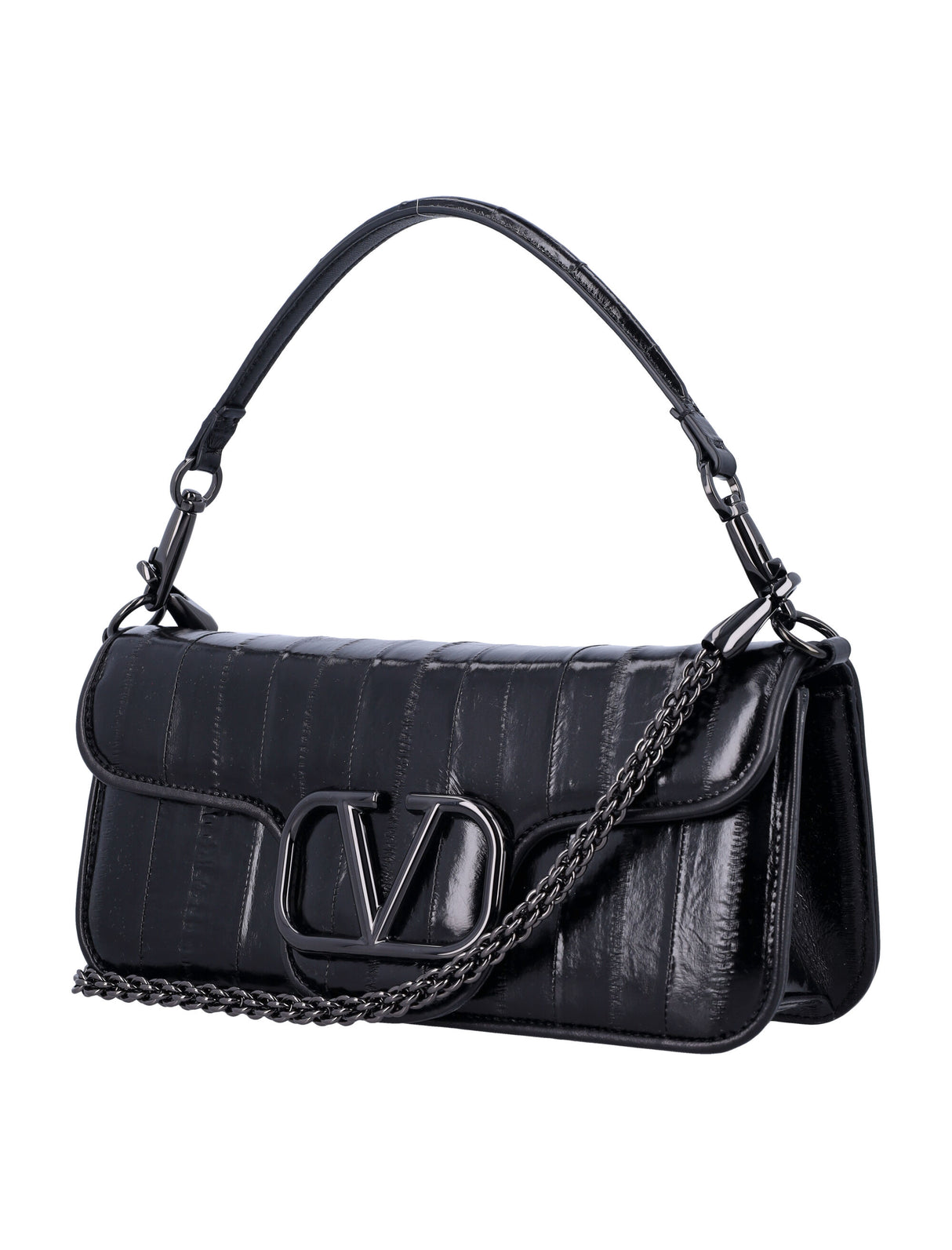 VALENTINO GARAVANI Mini Luxe Eel Skin Shoulder Handbag