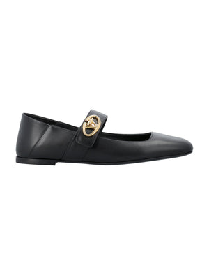 VALENTINO GARAVANI Elegant Mary Jane Flat Ballerinas