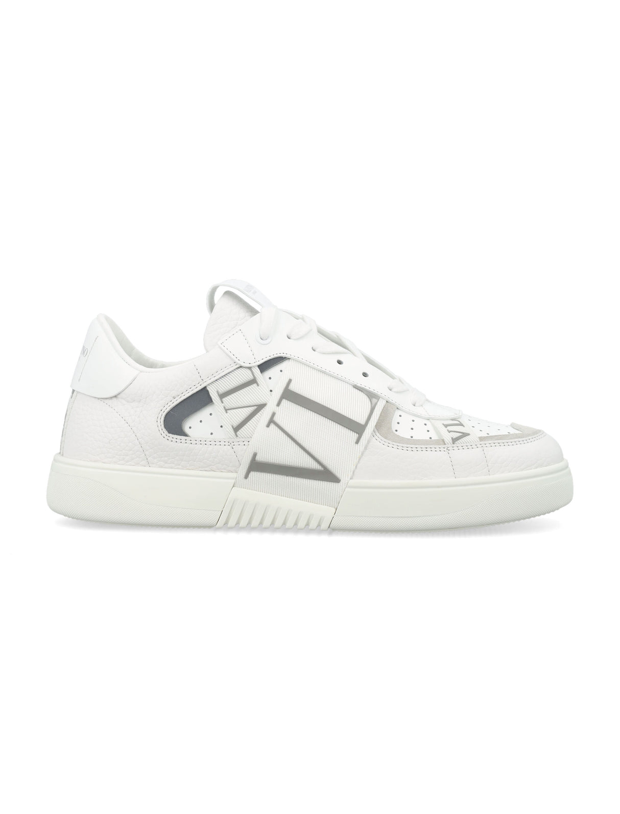 VALENTINO GARAVANI Modern Luxe Leather Sneakers with Logo Bands