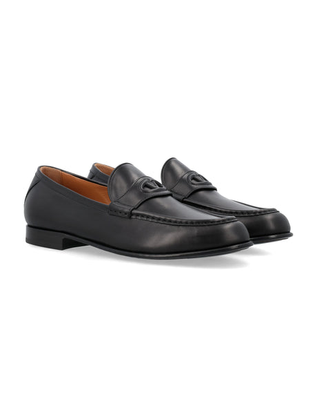 VALENTINO GARAVANI Signature VLogo Leather Loafers