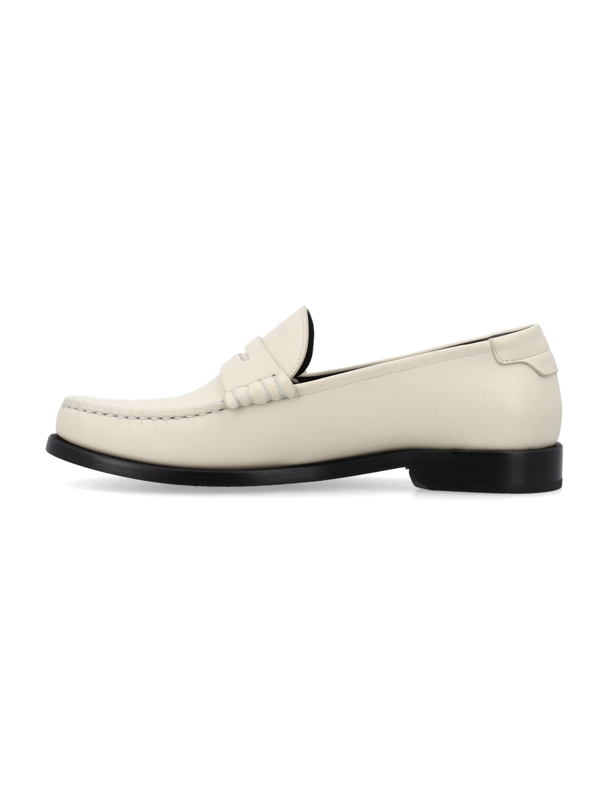 SAINT LAURENT Men's Luxury Loafers with Antique Gold Detailing