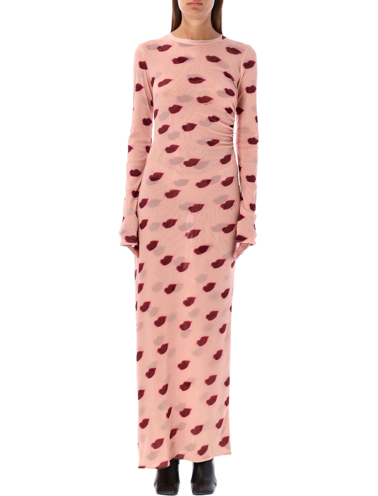 STELLA MCCARTNEY Chic Lip Print Maxi Dress