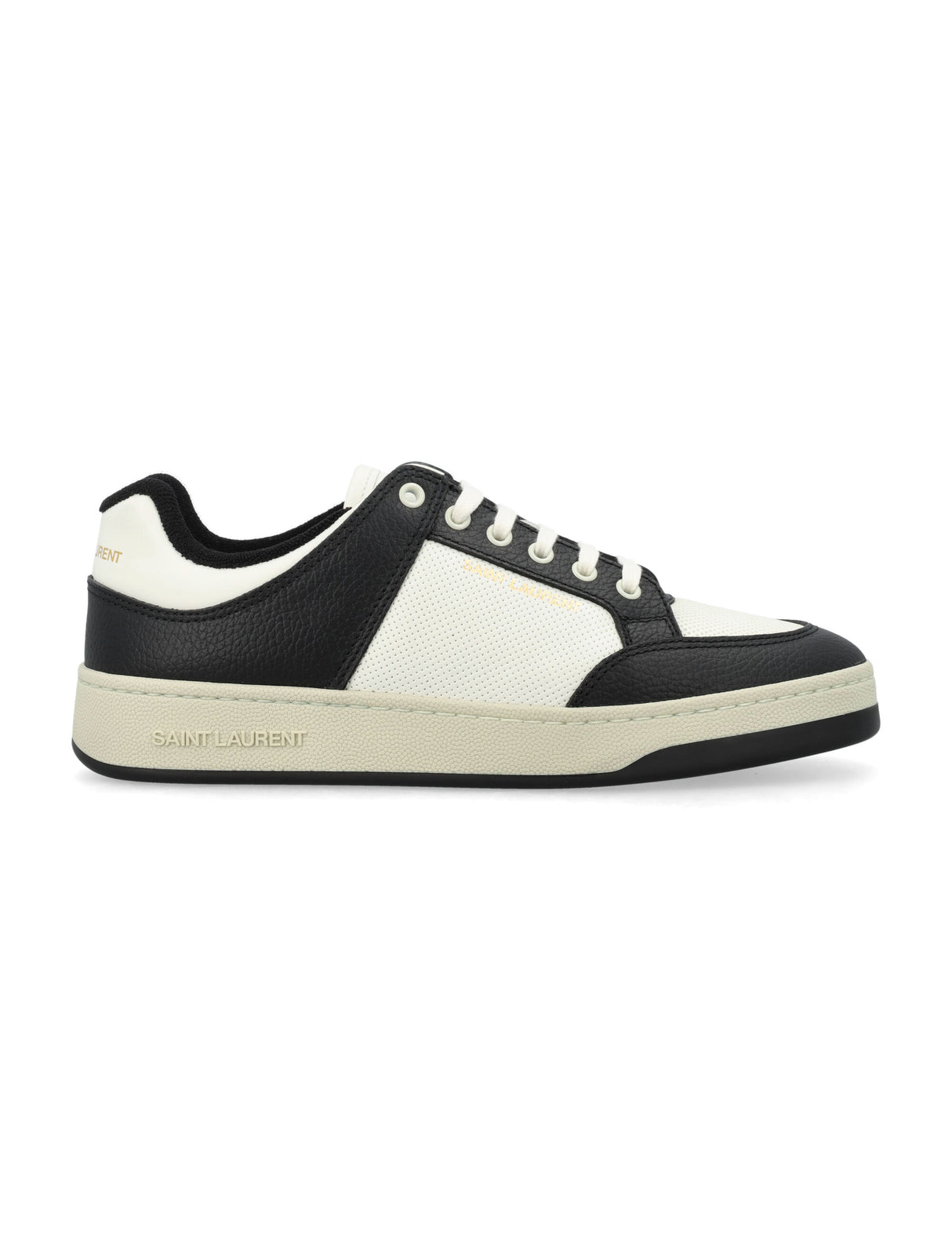 SAINT LAURENT Refined Low Top Leather Sneakers