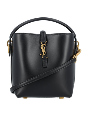 SAINT LAURENT Elegant Mini Bucket Handbag 15x13x6 cm