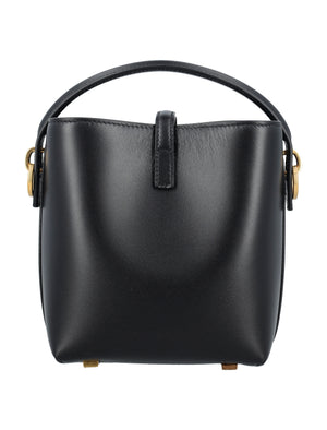 SAINT LAURENT Elegant Mini Bucket Handbag 15x13x6 cm